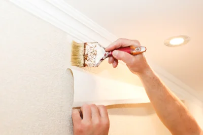 Pose de papier peint à Esson — revêtements muraux et toiles de verre